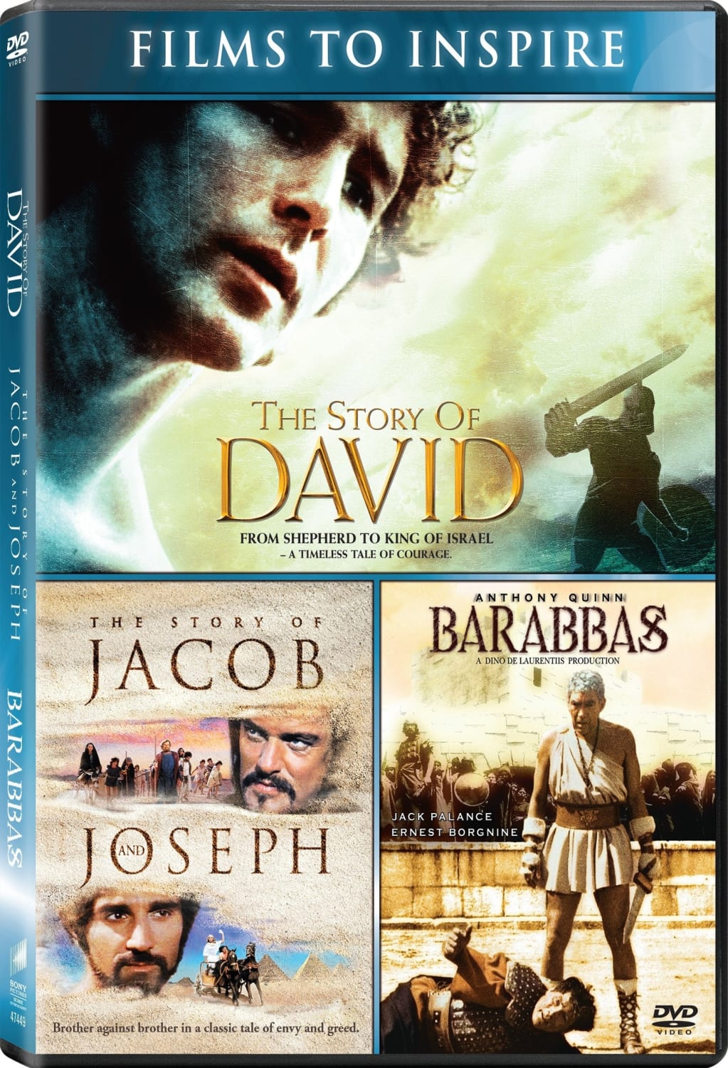 Barabbas / The Story of David / The Story of Jacob and Joseph (DVD) on MovieShack
