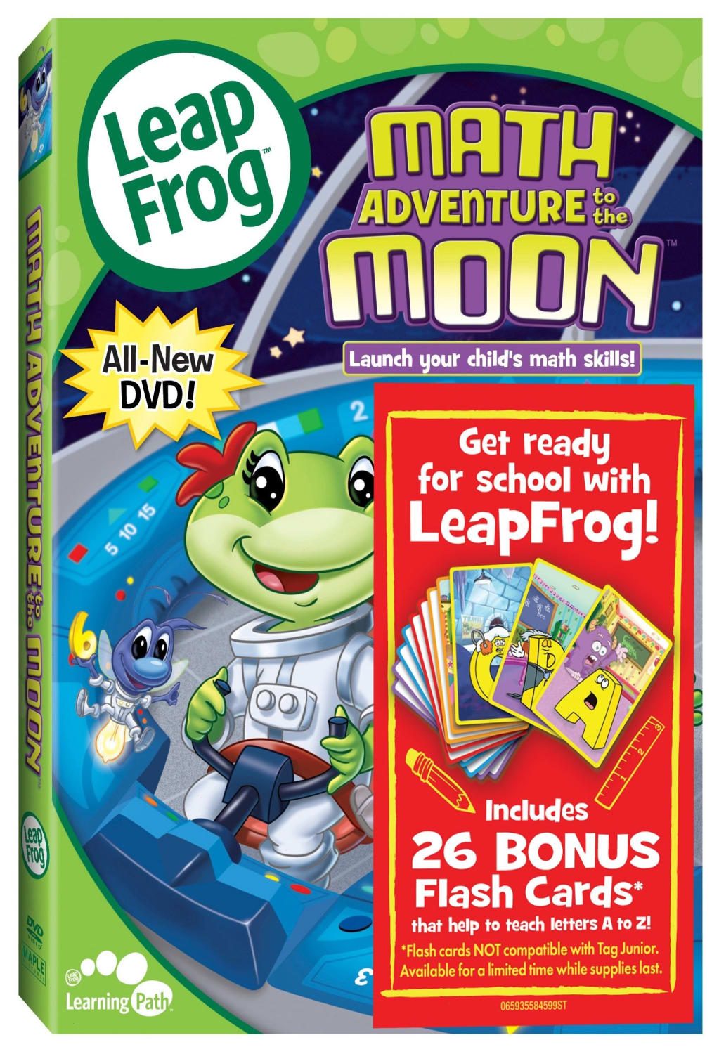 Leapfrog: Math Adventure To The Moon (With Flashcards) (DVD) on MovieShack