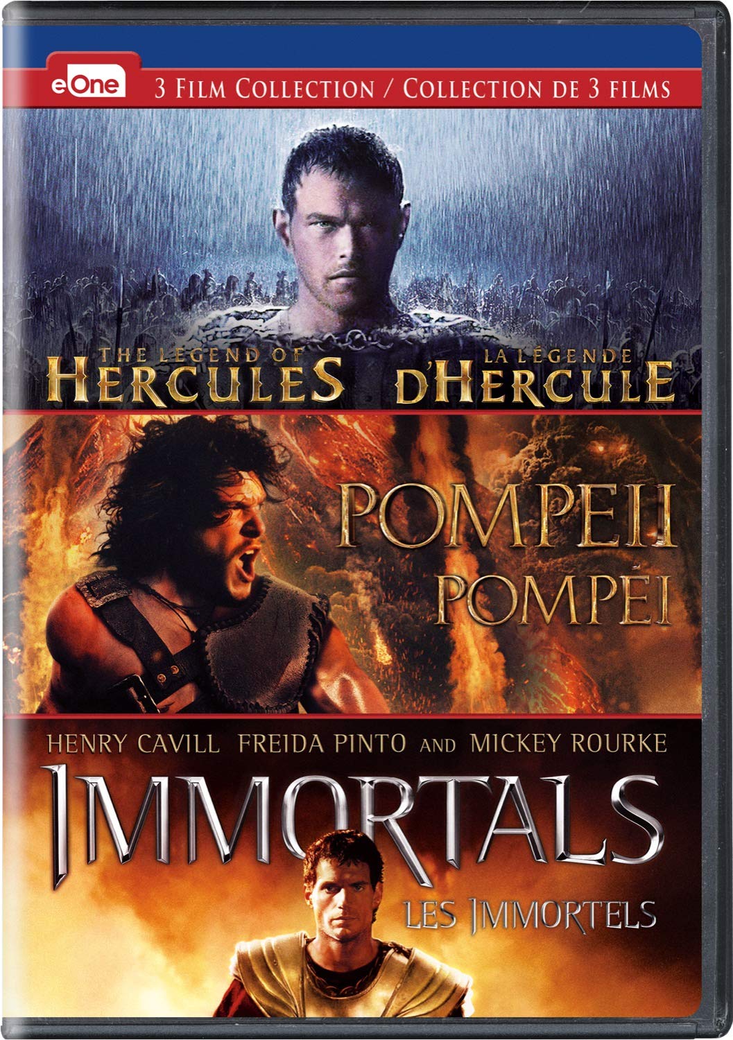 Legend of Hercules / / Pompeii / / Immortals DVD Triple Feature on MovieShack
