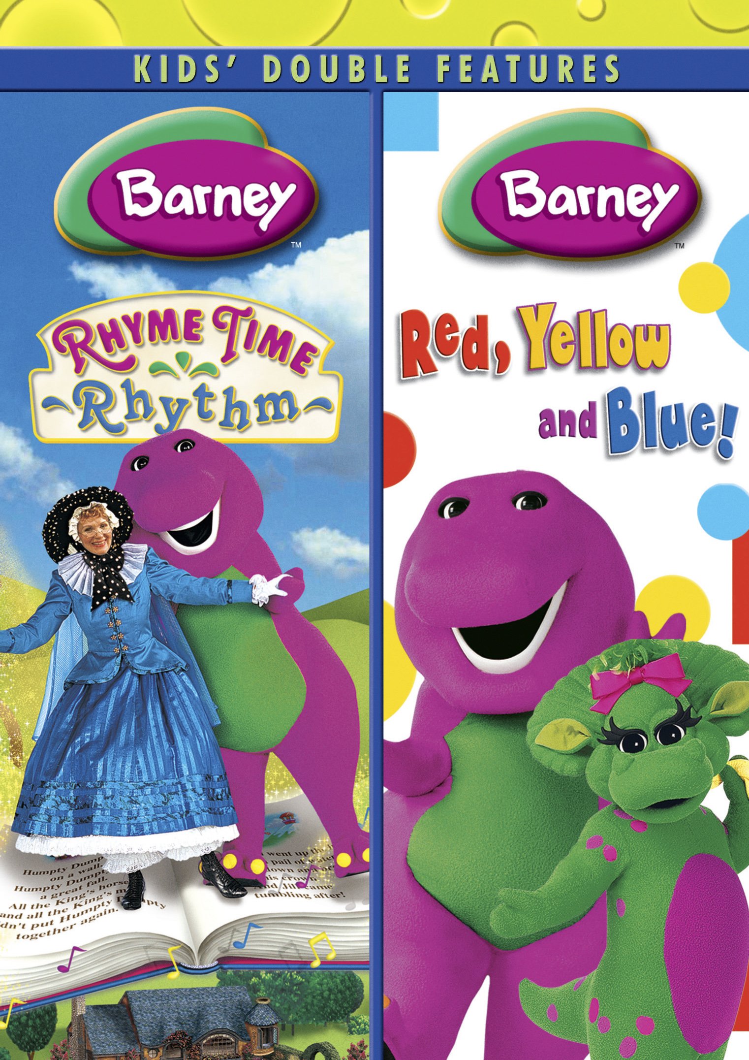 Barney: Rhyme Time Rhythm/Red Yellow Blue Double Feature