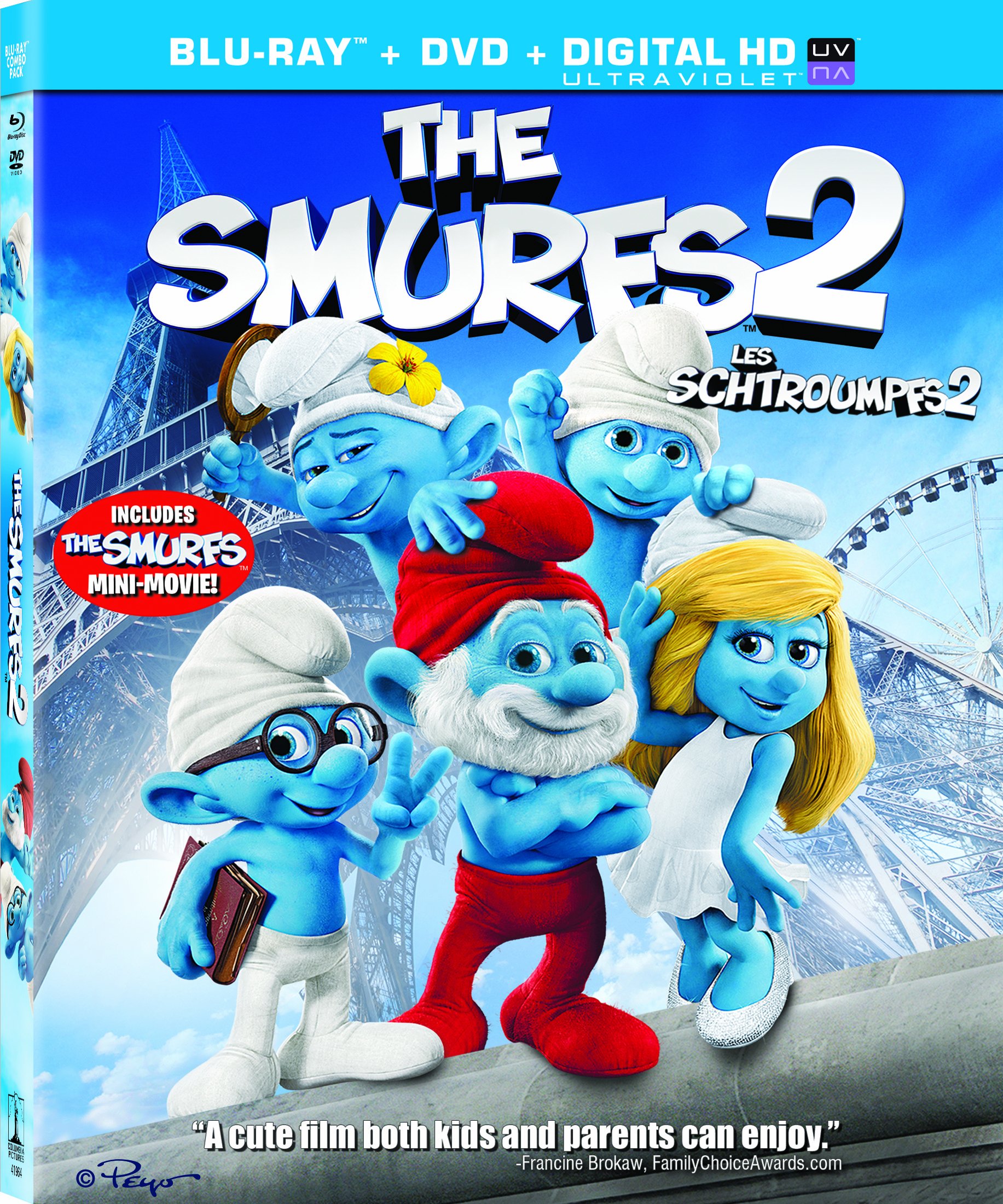 Smurfs 2 / Schtroumpfs 2 (Bilingual) [Blu-ray + DVD + UltraViolet] on MovieShack
