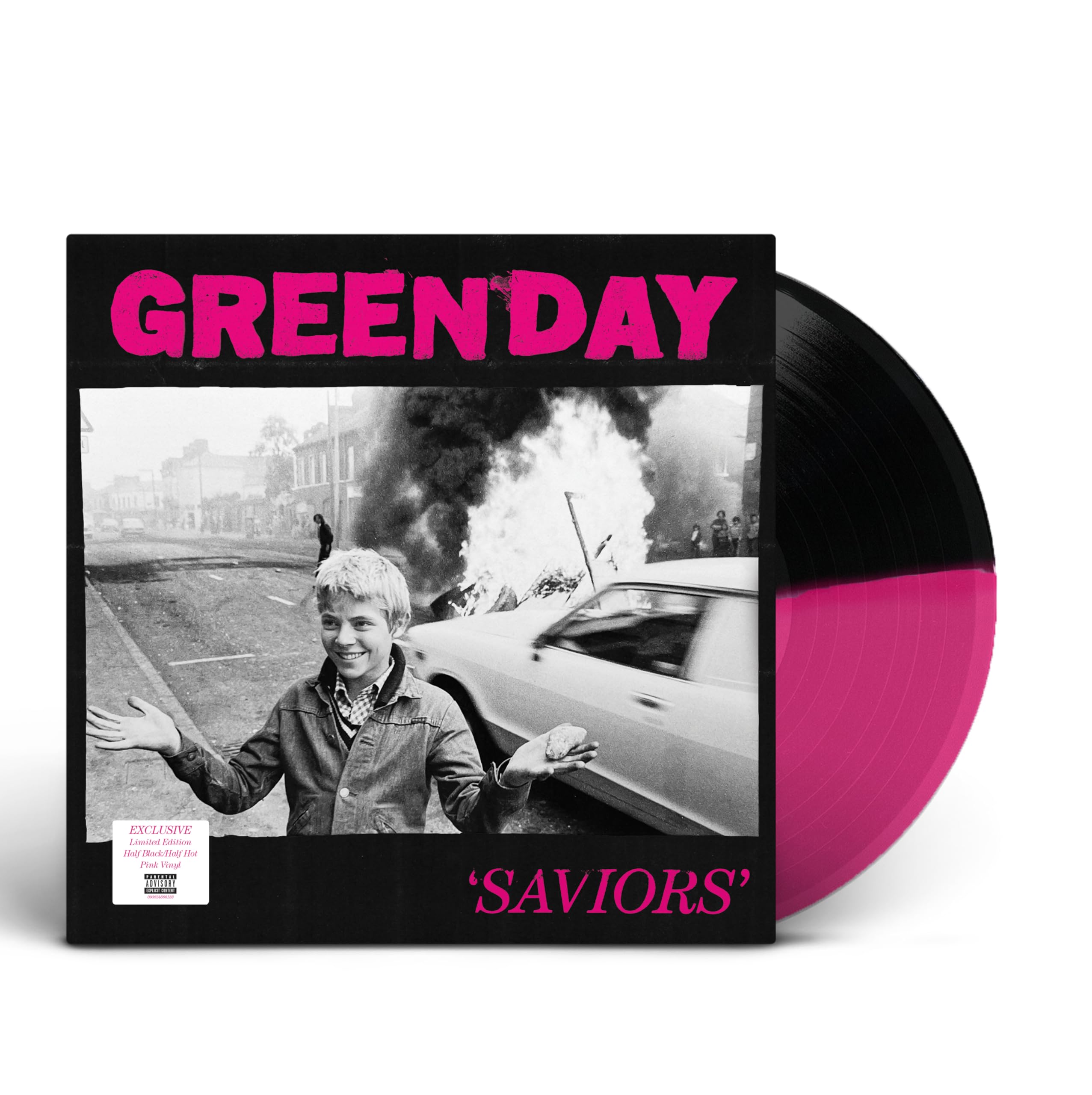 Green Day Saviors (Magenta & Black Color Split Vin on MovieShack
